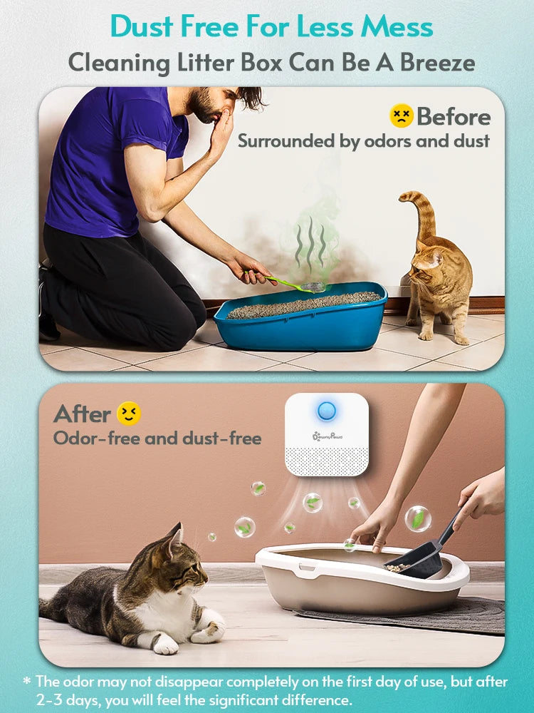 DownyPaws Smart Cat Litter Deodorizer