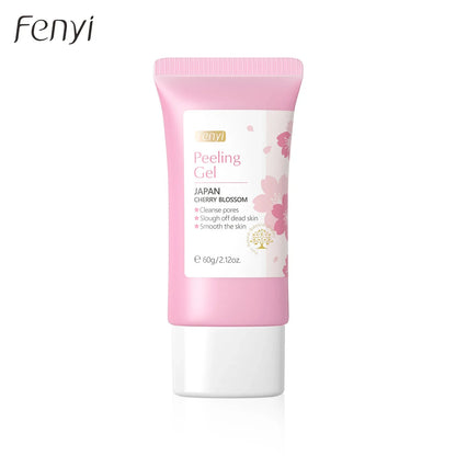 Sakura Exfoliating Gel – Deep Cleaning, Whitening & Moisturizing Cherry Blossom Facial Scrub