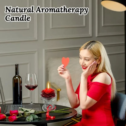 Rose Flower Scented Candle