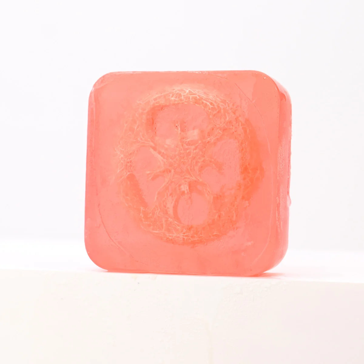 Natural Organic Rose Loofah Soap Bar – Exfoliating Silk Gourd Oil Soap | Deep Cleaning & Brightening Lemon Facial & Body Wash | Handmade 100g Rose Whitening Soap