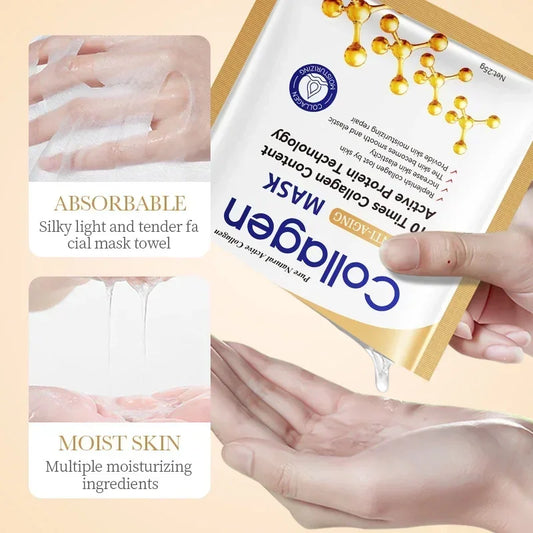 Collagen Anti-Wrinkle Face Masks (10pcs)