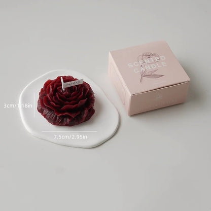 Rose Flower Scented Candle