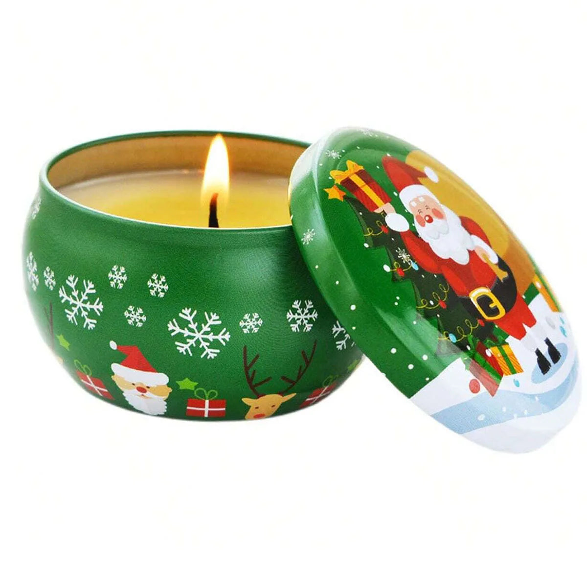 Holiday Santa Tin Aroma Candle