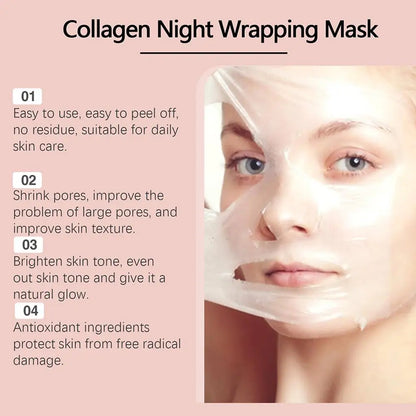 Collagen Peel-Off Mask & Overnight Wrapping Mask