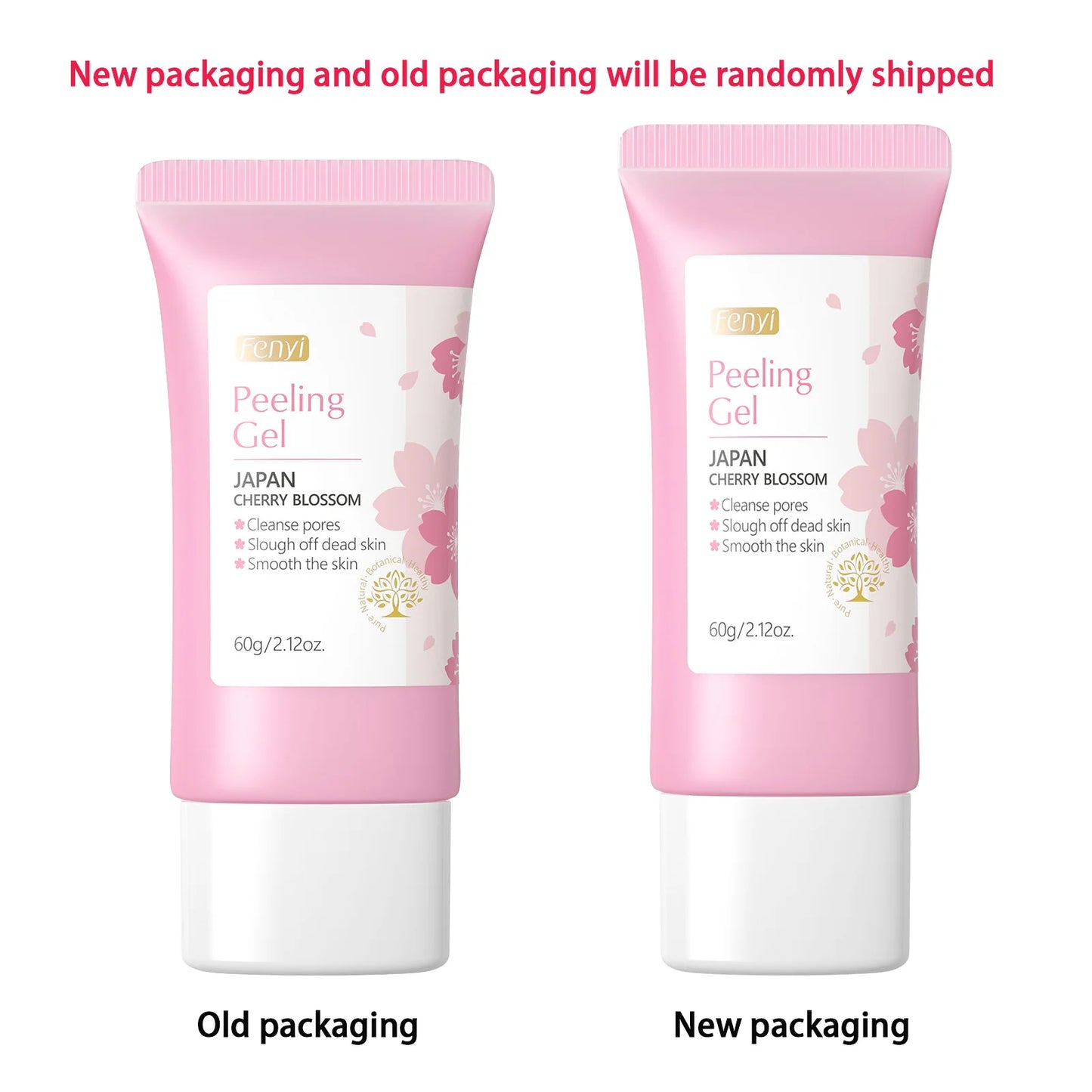 Sakura Exfoliating Gel – Deep Cleaning, Whitening & Moisturizing Cherry Blossom Facial Scrub