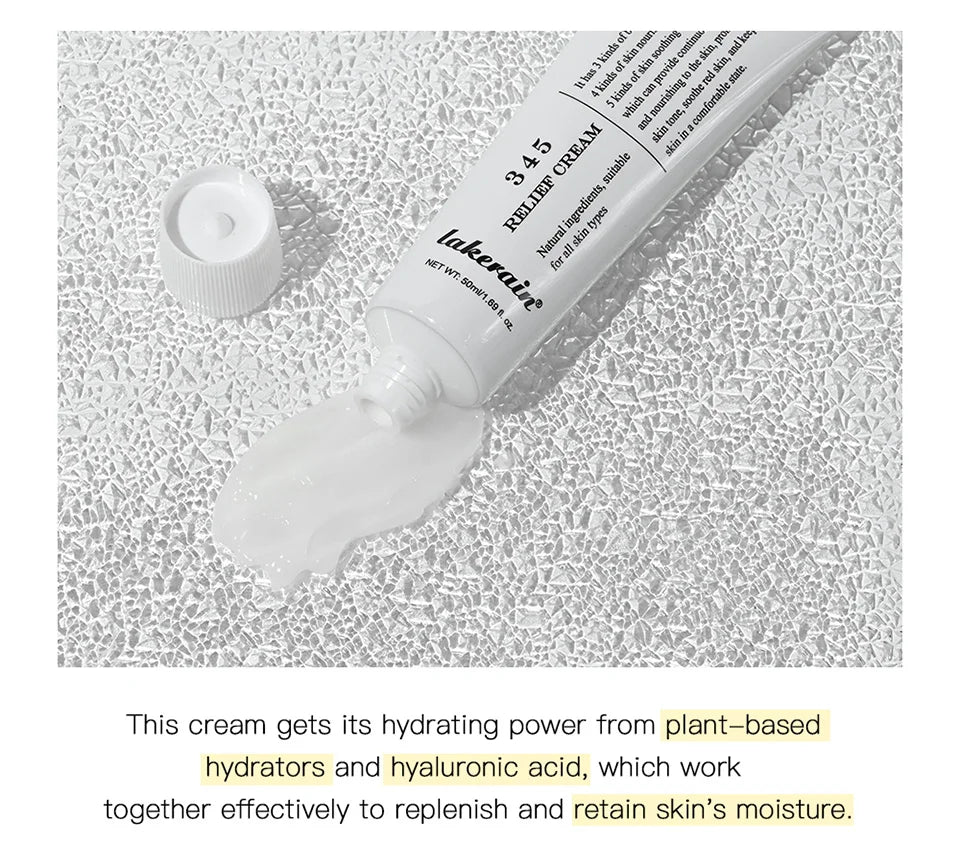 345 Relief Cream – Anti-Sugar Antioxidant Skin Repair | Brightening, Acne Mark Removal, Moisturizing & Oil-Control Face Cream (ibcccndc)