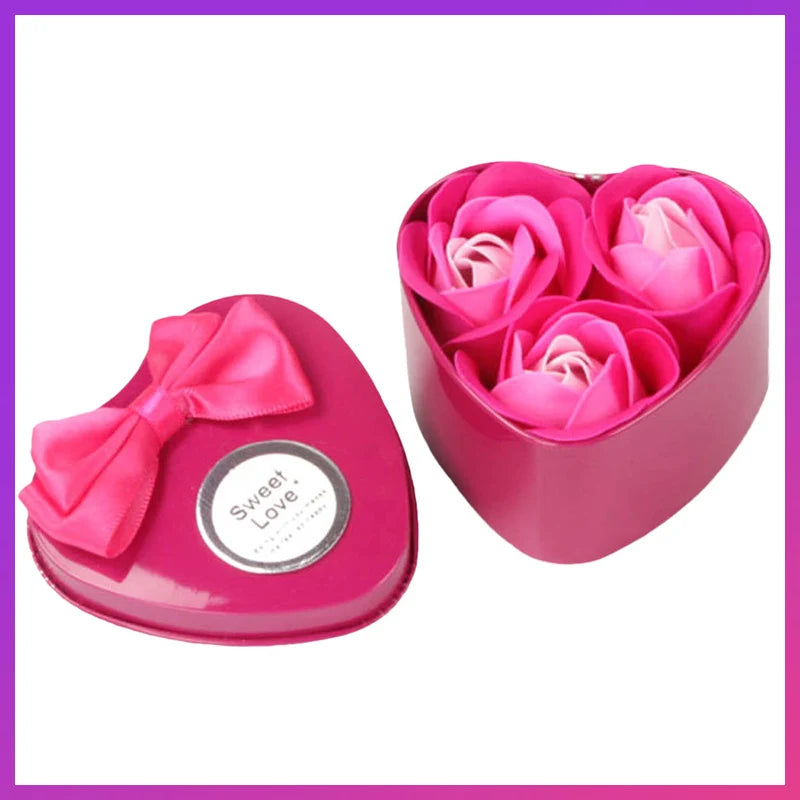 Romantic Soap Rose Flowers Gift Box – Scented Fake Flower Petals for Bath, Home Décor & Weddings | Valentine’s Day, Anniversary, Party & Gift Set