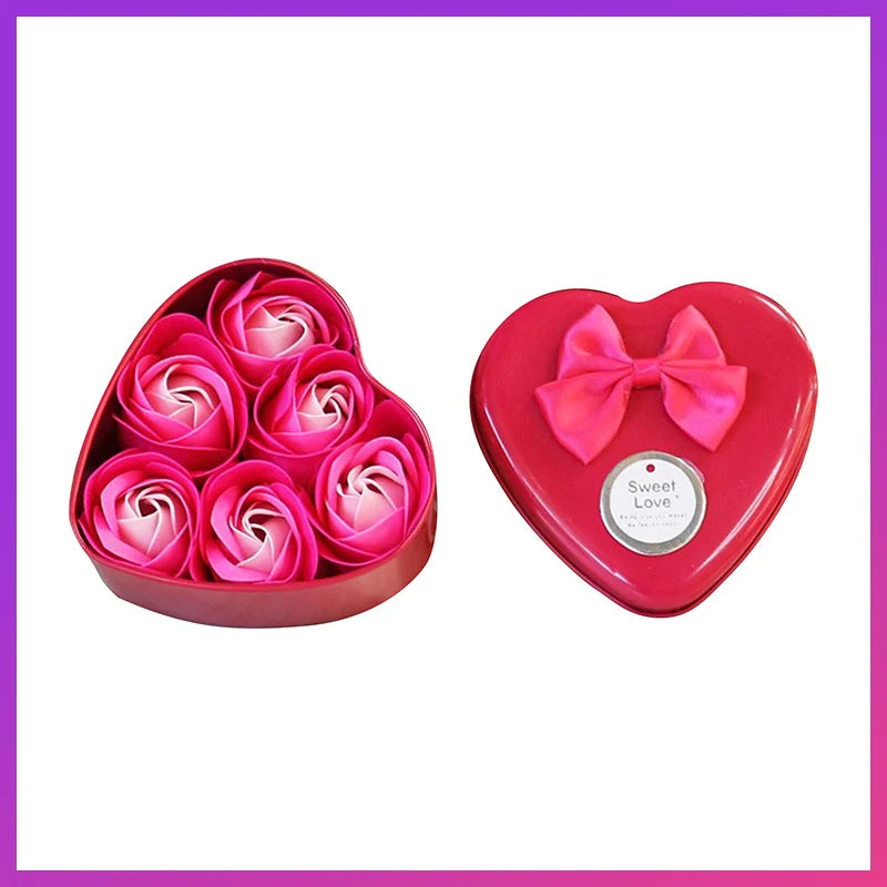 Romantic Soap Rose Flowers Gift Box – Scented Fake Flower Petals for Bath, Home Décor & Weddings | Valentine’s Day, Anniversary, Party & Gift Set