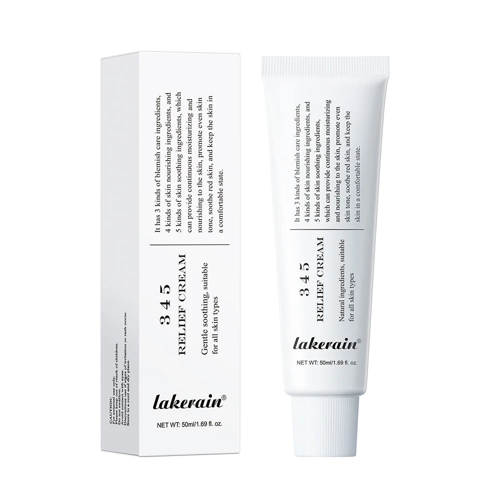 345 Relief Cream – Anti-Sugar Antioxidant Skin Repair | Brightening, Acne Mark Removal, Moisturizing & Oil-Control Face Cream (ibcccndc)