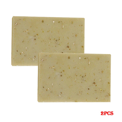 Handmade Oat Soap Bar – Natural Gentle Brightening Cleanser | Exfoliating Oat Kernel Oil Facial & Body Whitening Soap for Dark Spots & Uneven Skin Tone (100g)