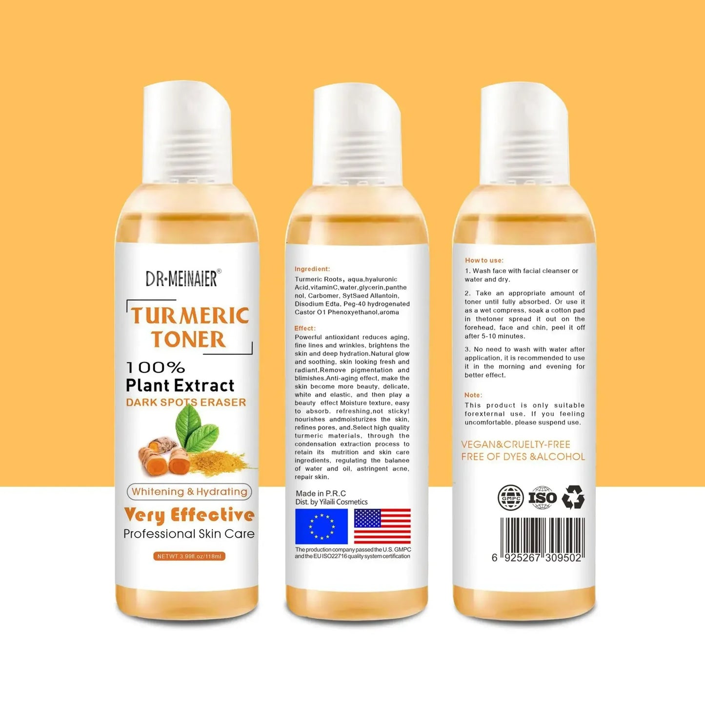 Turmeric Brightening Toner & Vitamin C Serum