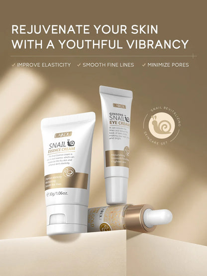 3-Piece Sakura Skin Care Set – Vitamin C & 24K Gold Face Cream, Serum & Eye Cream