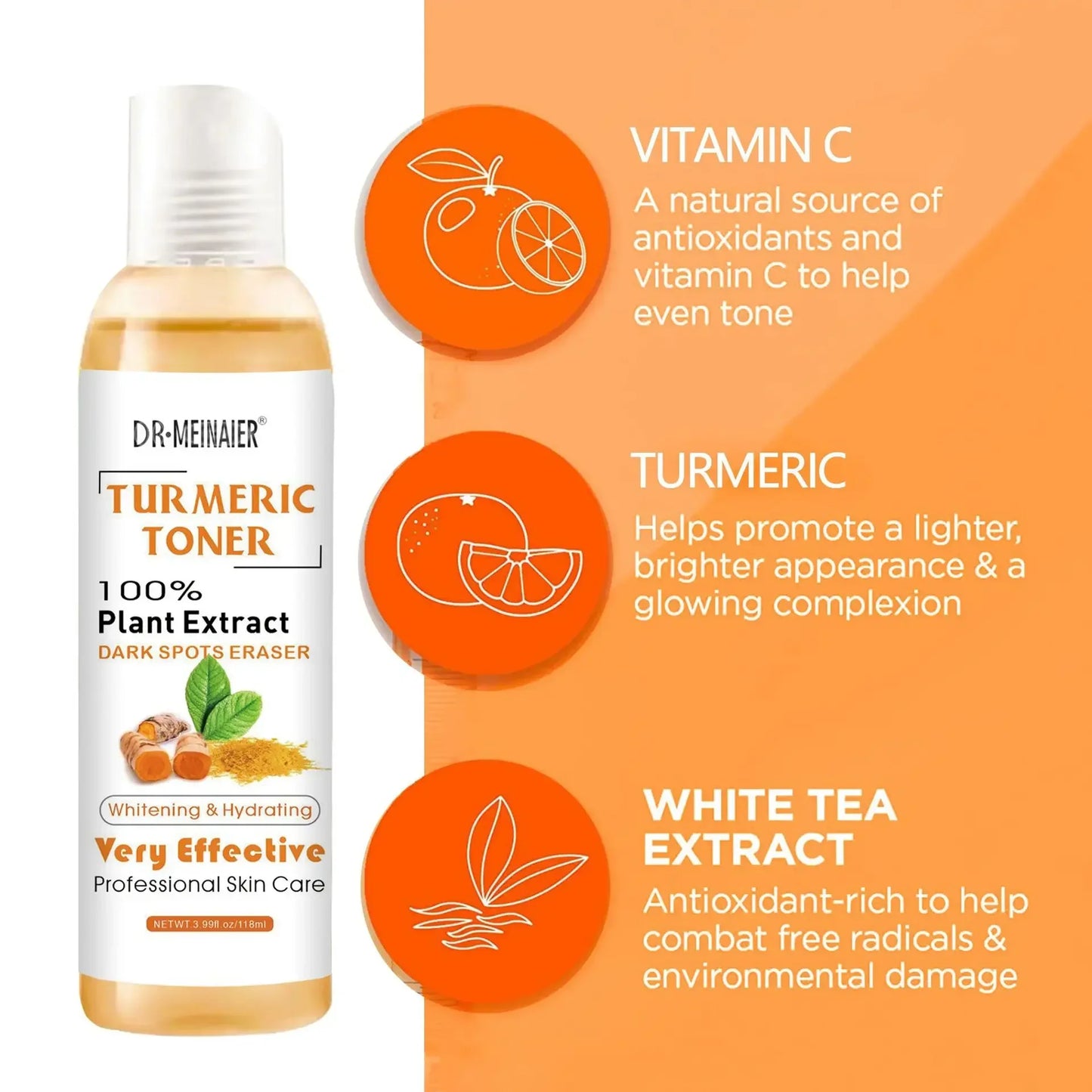 Turmeric Brightening Toner & Vitamin C Serum