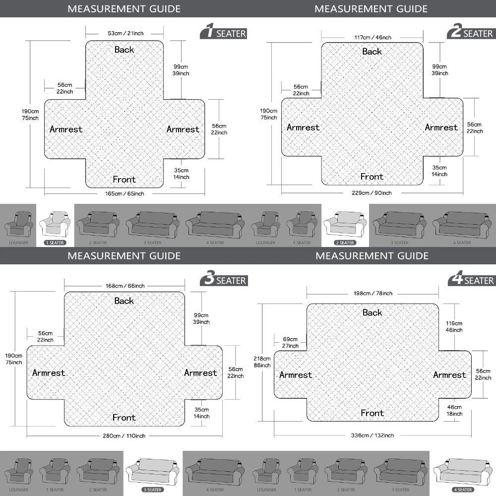 Waterproof Anti-Slip Sofa Cover – Perfect for Pets & Families