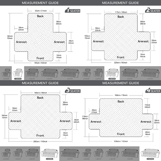 Waterproof Anti-Slip Sofa Cover – Perfect for Pets & Families