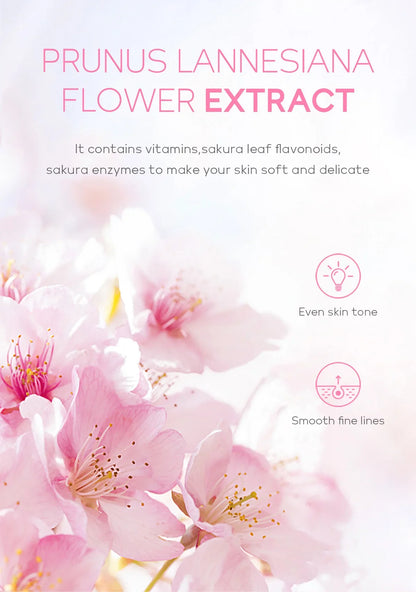 Sakura Exfoliating Gel – Deep Cleaning, Whitening & Moisturizing Cherry Blossom Facial Scrub