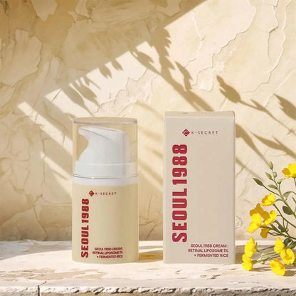 Seoul 1988 Retinol Liposome Face Cream – Anti-Wrinkle, Fine Line Fading & Moisturizing Anti-Aging Cream | Whitening, Firming & Eye Care Korean Skincare