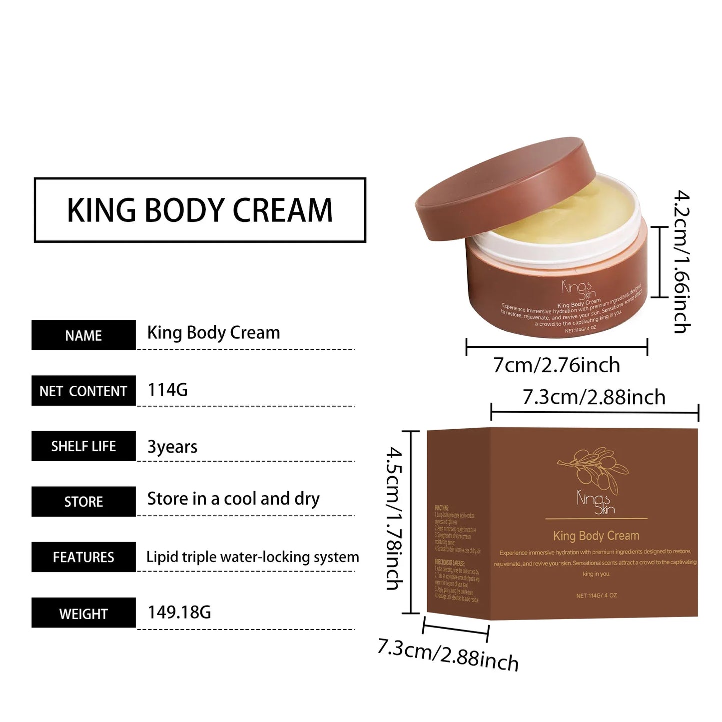 Shea Butter Body Repair Cream – Moisturizing Barrier Cream for Dry Skin